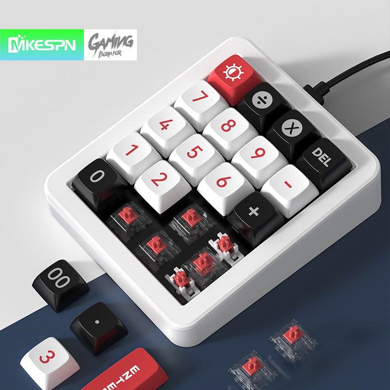 Digital Mechanical Keyboard Macro Definition Wired Game -Swappable Gasket Aluminum Lump Key Line Separation Rgb - Image 2